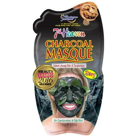 7th Heaven Face Mask Charcoal Mud Peel Detox Away OilS 0.5oz Each