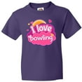 thumbnail image 3 of Inktastic Bowler I Love Bowling Youth T-Shirt, 3 of 5