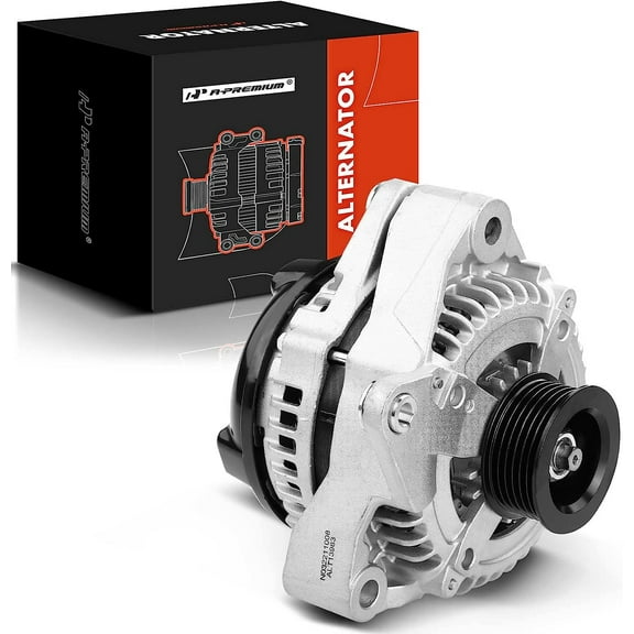 A-Premium Alternator Compatible with Toyota 4Runner 2003-2006 V8 4.7L, & Lexus GX470 2003-2007 V8 4.7L, 130A 12V Clockwise 6-Groove Pulley