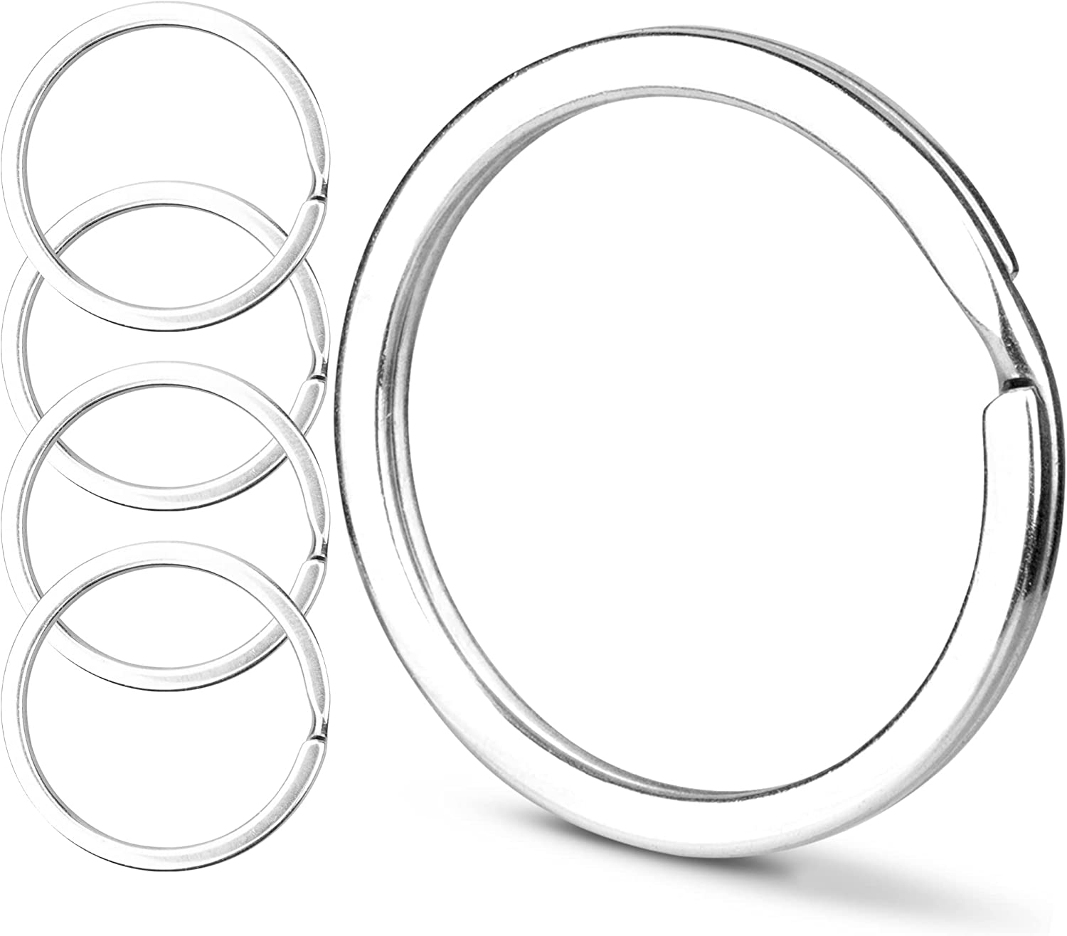 CREST Stainless Steel Key Rings 5 Pcs 1.25inch, 32mm Surgical