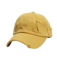 thumbnail image 2 of Xysaqa Distressed Baseball Cap Hats for Women Vintage Cotton Sports Trucker Hat Headwear Adjusting Low Profile Caps, 2 of 3