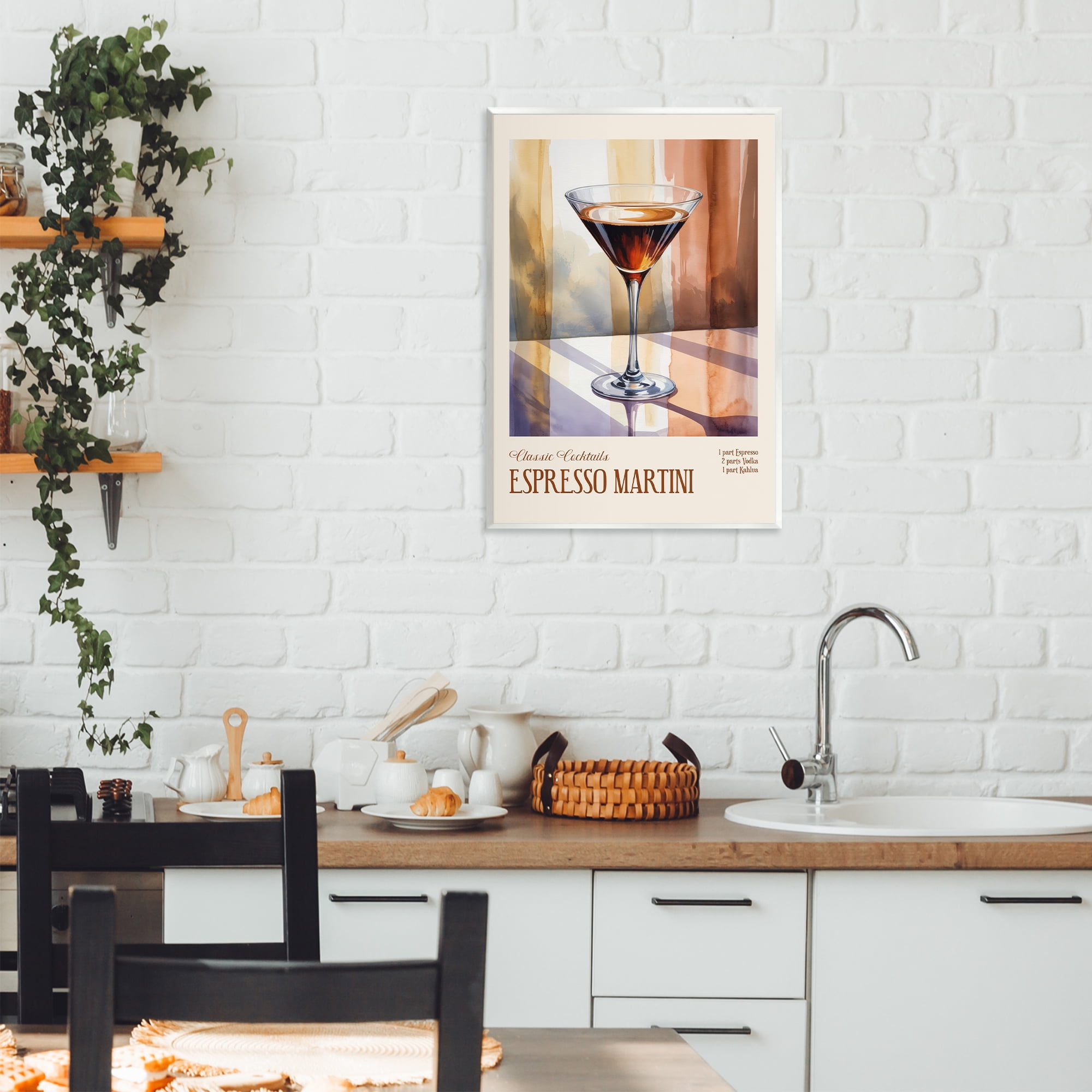 Stupell Industries Espresso Martini Sun Reflection Wall Plaque Art, design by Andreas Magnusson