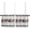 Independence Dayyku1709, variant on Kitchen Curtain Valance, Purple and White Buffalo Check Plaid Gingham Farmhouse Decoration Short Rod Pocket Window Curtain Tiers for Bedroom, Bathroom, 2 Panel, 27.5" W x24 L