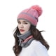 thumbnail image 2 of Minnieouse Gorros de punto de invierno, gorros para mujer, gorro grueso y cálido, gorro de punto con letras para mujer, gorros, gorros, conjuntos Sombreros Rosado, 2 of 6