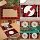 thumbnail image 3 of Paquete de 6 manteles individuales de vacaciones de Navidad, manteles individuales a cuadros de búfalo, manteles individuales reversibles rojos y negros, 11 Feliz Sencillez, 3 of 5
