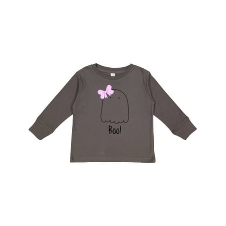 

Inktastic Boo Ghost Gift Toddler Toddler Girl Long Sleeve T-Shirt