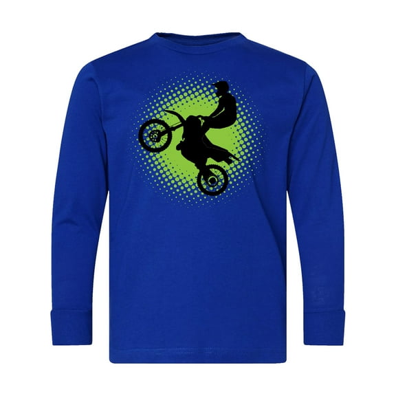 Inktastic Motocross Rider Freestyle Sports Long Sleeve Youth T-Shirt