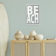 thumbnail image 3 of Stupell Industries Beach Word on Grey Typography Painting White Framed Art Print Wall Art, 16 x 24, 3 of 10