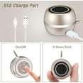 thumbnail image 2 of Mini Portable Speaker with 3.5mm Plug, 3W Mobile Phone Line-in Speaker with 350mAh Battery with Jack Plug and Play for Mobile Phone MP3 iPhone PC, 2 of 7