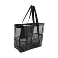 thumbnail image 2 of Bolsa de Playa de Malla Perfecl Equipaje Fin de Semana Noche Deporte Viaje Negro, 2 of 8