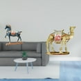thumbnail image 2 of Figura de caballo, escultura animal, figura coleccionable de escritorio, figura de camello, estatua de animal de resina, resina resistente, estilo cre, 2 of 8