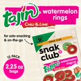 thumbnail image 3 of Tajin Gummy Candy Fruit Rings, Gummies with Chili and Lime Seasoning, Mild Spice, Gluten-Free and Vegan Snacks, Assorted Variety, Mango, Pineapple, Peach, Watermelon, Snack Size 12 Pack, 3 of 5