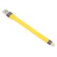 thumbnail image 4 of Cable USB Macho A Tipo C Macho 10Gbps 5A 13,8 Cm De Longitud Flexible FPC Amarillo USB C A Cable USB De Datos Para Viajes De Oficina, 4 of 7
