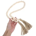 thumbnail image 5 of ETHZZLE Farmhouse Rustic Wood Beaded Garland with Ivory Wood Beads and Jute Twine, 1 Piece Home Decor, 5 of 7