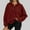 Black, variant on New Arrivals Women Clothes 2024 Fall Shirts Long Sleeve Sweatshirt Hooded V Neck Button Hoodies Tunic Pullover Tops