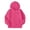 00&Hot Pink796, variant on Tiijoy Hoodies for Girls Heart Print Fleece Zip Up Sweatshirts Jacket, Black, Sizes 5-14