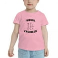 thumbnail image 2 of Future Engineer Funny Toddler T-Shirts for Boys Girls (Pink, 2T), 2 of 5