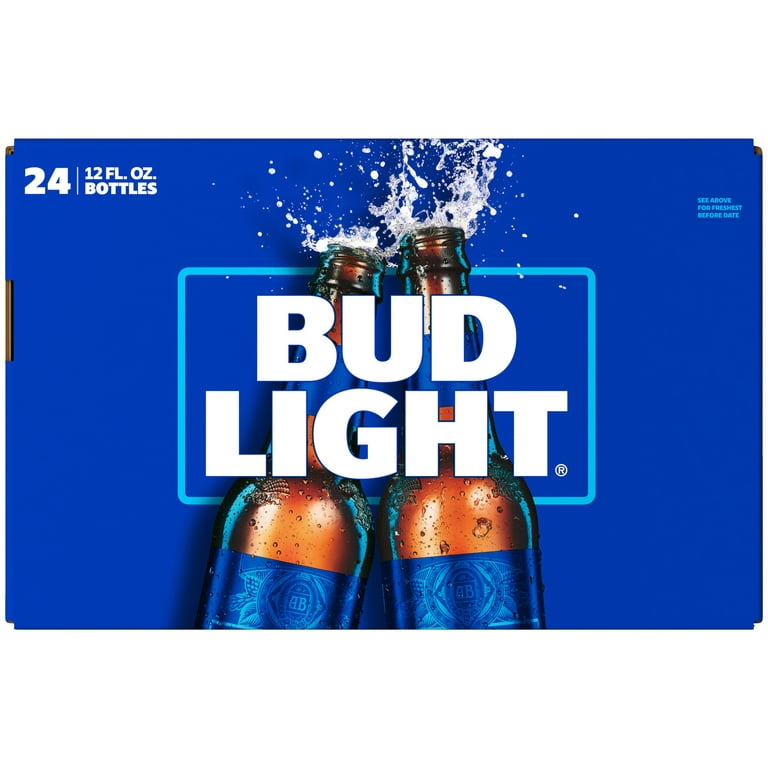 Budweiser Beer, 24 Pack Beer, 12 fl oz Glass Bottles, 5% ABV, Domestic  Lager 