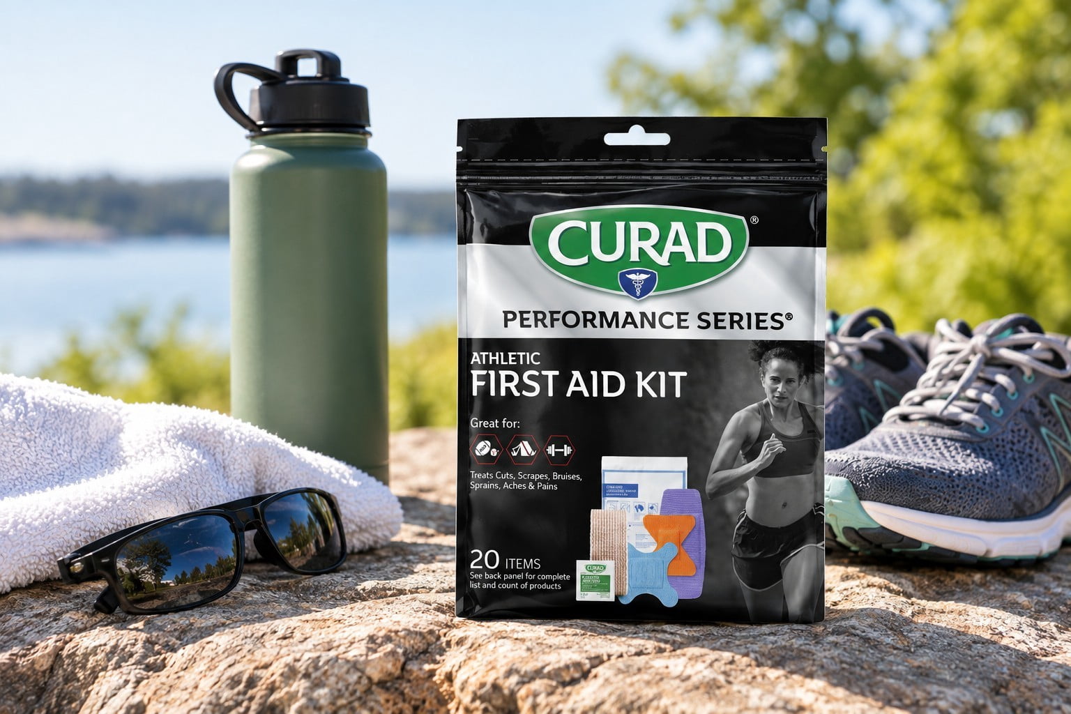 Curad Performance Series Athletic on-the-go First Aid Kit, 20 Piece