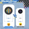 thumbnail image 4 of Lápices de colores Hapikalor Rainbow Jumbo de 12 colores para arte, 4 of 8
