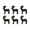 thumbnail image 1 of Set of 6 Rustic Brown Cast Iron Deer Drawer Pulls - Decorative Cabinet Knobs for a Charming Woodland Touch - Rustic Home Decor Accessories - 2 Inches Long, 1 of 5