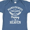 thumbnail image 4 of Inktastic Handpicked for Earth by My Pappy in Heaven with Angel Wings Boys or Girls Baby Bodysuit, 4 of 5