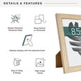 thumbnail image 6 of MCS Studio Gallery 8.5x11 Picture Frame Natural Woodgrain Engineered Wood, Rectangle Photo Frame for Photos, Posters & Art Prints & Easel for Tabletop Display (2-Pack), 6 of 7