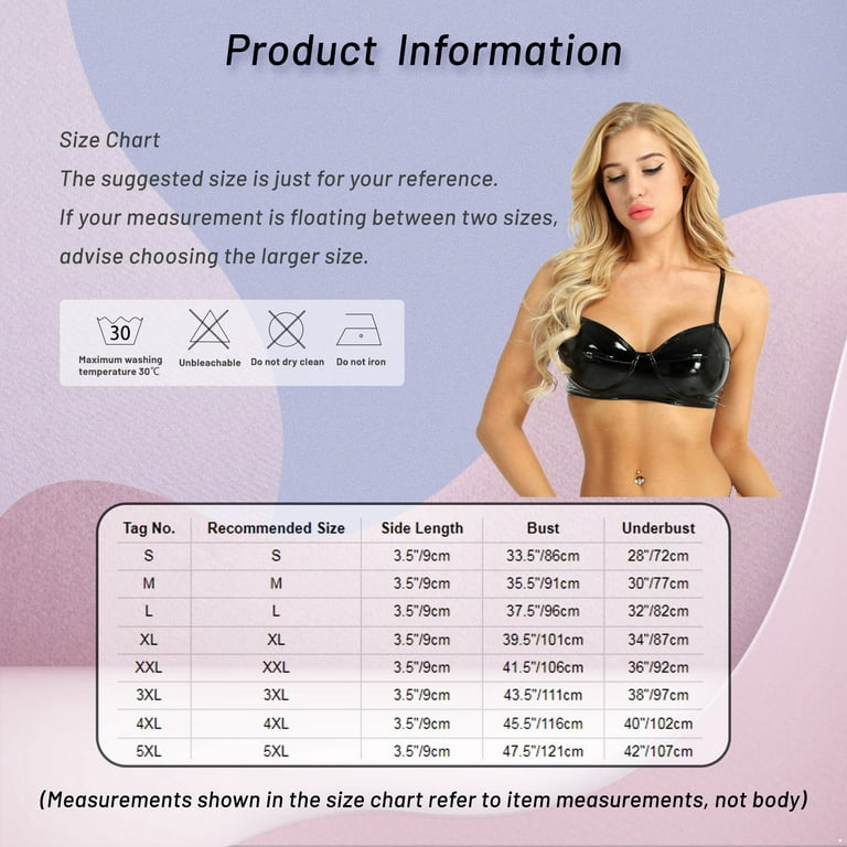 dPois Women's V Back Sexy Lingerie Faux Leather Cupless Bra Camis Wetlook  Open Cups Bra Underwear : : Clothing, Shoes & Accessories