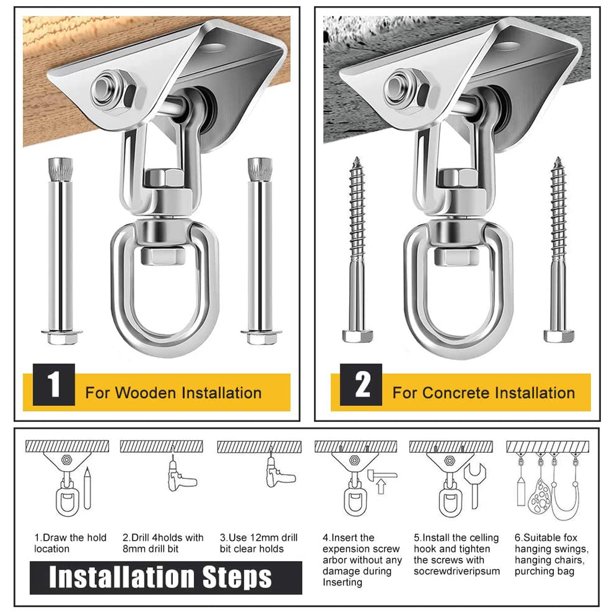 How To Install Ceiling Swing Hooks Shelly Lighting