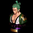 thumbnail image 4 of Media figura con caja de luz, One Piece Wano Country, modelo Zoro Luffy, regalo, 15cm, 4 of 5