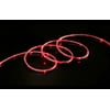 16ft LED Mini Rope Light Low Profile 1/4" Diameter Red, Connectable, Waterproof, Indoor/ Outdoor Use, 360° Directional Shine, DC 24V Plug