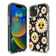 thumbnail image 3 of MUNDAZE Apple iPhone XS/X Cute Smiley Face White Daisies Double Layer Phone Case Cover, 3 of 5
