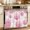 Pink, variant on Oven Skirt Curtain for Kitchen 20x27 Inch, Navy Blue Marble Oven Curtain with 8 Ribbon Ties & Ruffle Trim, Stove Skirt Curtain Dishwasher for Cabinets Over Sinks Gold White Geometric Hexagon Modern