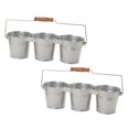 thumbnail image 1 of 8331 S-2 Galvanized Steel Steel Window Box Planter - Set of 2, 1 of 1