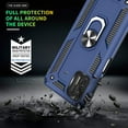 thumbnail image 6 of Compatible for Moto G Stylus 2021 Case with HD Screen Protector, [Military-Grade] Magnetic Ring Holder Kickstand Shockproof Protective Phone Case for Motorola Moto G Stylus 2021, Blue, 6 of 13