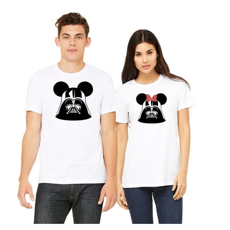 Couples Shirt Darth Vader Star Wars Disney Matching T Shirts (Sold