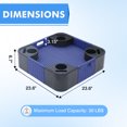 thumbnail image 3 of INTER HUT Floating Tray for Pool, Wicker Floating Serving Tray, Drink Tray, Snack Tray for Swimming Pool Floats, blue, 3 of 9
