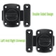 thumbnail image 2 of 2 paquetes de pestillos giratorios para puerta, cerradura de puerta de seguridad, cerradura de puerta para mascotas, muebles de gabinete, ventanas, baño, (negro_paquete de 2), 2 of 5