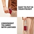 thumbnail image 5 of JIALIOU Nylon Trifold Card Wallet with ID Window Zipper Pocket for Men Women Teen Red Elegant Spiral, 5 of 7