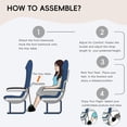 thumbnail image 3 of 1pcs, Hamac pour Pieds pour Voyage en Avion, Hamac pour Pieds d'Avion, Repose-Pieds Réglable, Gadgets de Voyage Essentiels pour Vol de Longue Durée.,Noir, 3 of 6