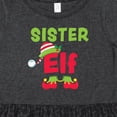 thumbnail image 4 of Inktastic Christmas Sister Elf Girls Toddler Dress, 4 of 5