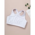 thumbnail image 6 of DPOIS Kids Girls Cirss Cross Back Crop Vest Tops Yoga Workout Sports Basic Bra White 4, 6 of 7
