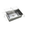 thumbnail image 2 of Ancona  Prestige 32 in. Undermount Single Kitchen Sink, Ledge, 2 of 5
