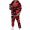 Red, variant on Gomelly Mens Sweatshirts+Pant Outfits Long Sleeve Jogger Sets Lounge Hoodies Sweatsuit Men Casual Gym Tracksuit Set Hooded Yellow XS