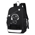 thumbnail image 1 of Mochila para niños, mochila para portátil de 15,6 pulgadas con puerto de carga USB, mochila para la escuela con cerradura antirrobo, mochila negra para adolescentes, 1 of 5