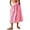 Pink, variant on Wutalume Women's Midi Skirt with Deep Pockets, Pleated Design, Elastic Waistband, Flowy A-Line Skirt for Casual, Office, and Weekend Outfits,Beige L