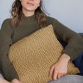 thumbnail image 4 of 24 x 24 in. Desert Lines Luxury Throw Pillow, Yellow, 4 of 5