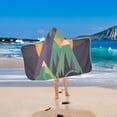 thumbnail image 2 of Yayeee Kids Hooded Towels Toddler Soft Absorbent Beach Bathing Wrap 50" x 23.5", Abstract Animals, 2 of 5
