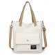 thumbnail image 3 of Bolsa bandolera de lona Bolsa bandolera de gran capacidad Bolsa tote retro (Blanco) Hugtrwg Para Estrenar, 3 of 8