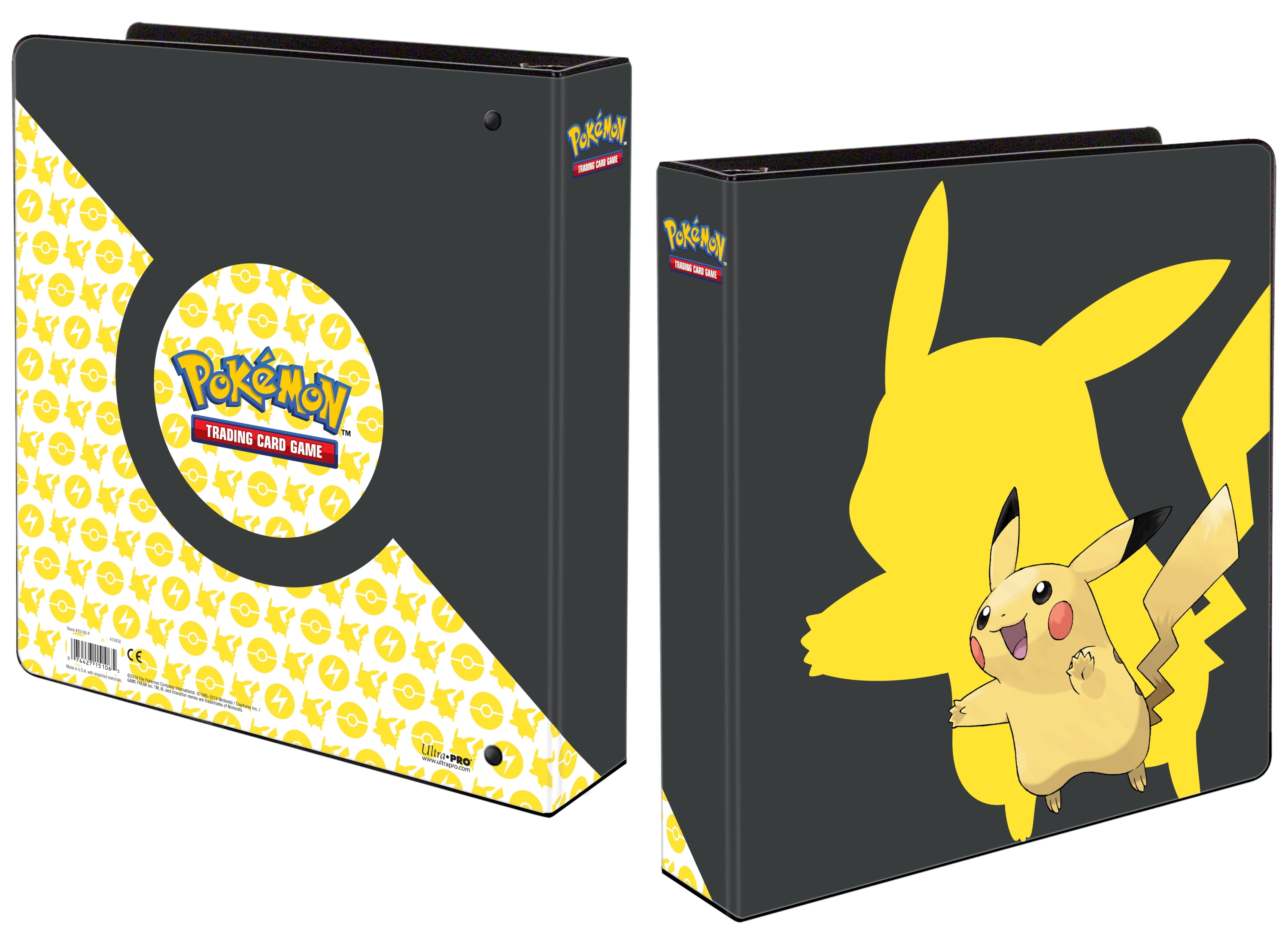 10 x ULTRA PRO Embossed Pikachu 9 Pocket Pages Sleeves Pokemon TCG Card Storage 
